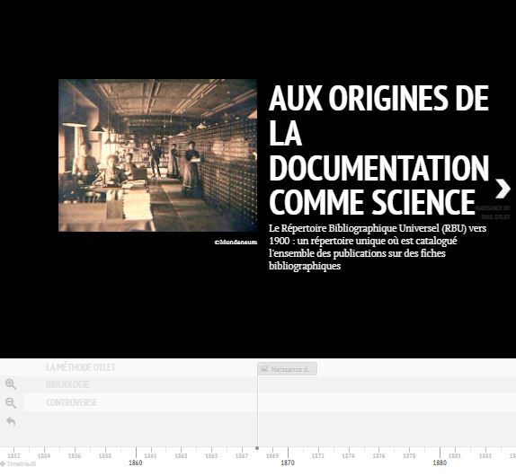 AUX ORIGINES DE LA DOCUMENTATION COMME SCIENCE