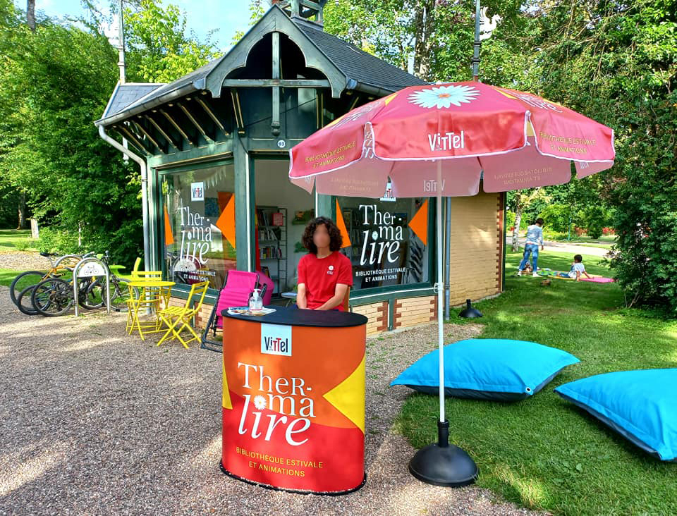 Thermalire, la bibliothèque estivale au coeur du parc thermal