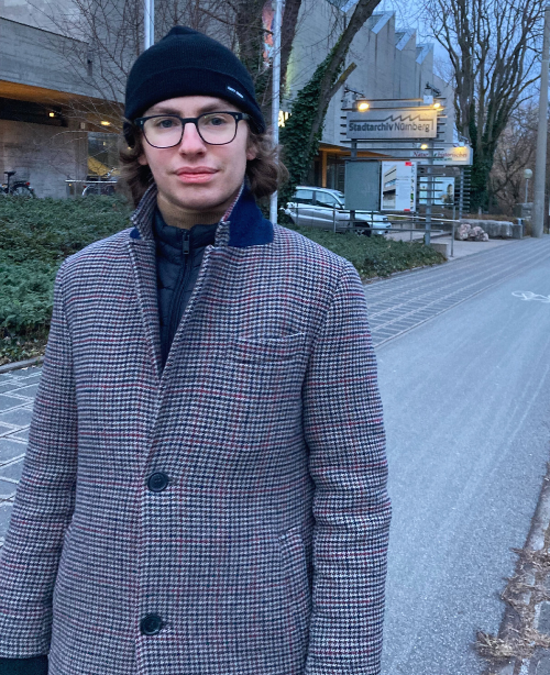 Portrait de Antoine Kuhn lors de son expérience à Nuremberg