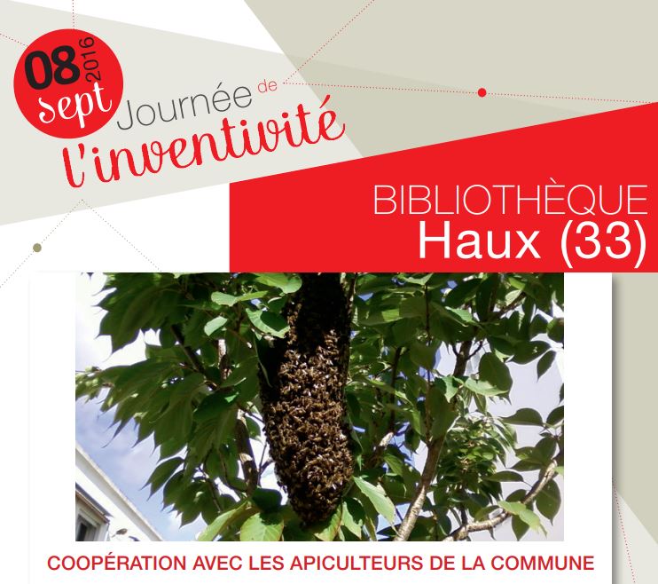 visuel projet cooperation avec apiculteurs bibliothèque Haux