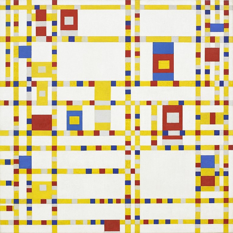 Piet Mondrian, 1942 - Broadway Boogie Woogie.jpg - Wikimedia Commons