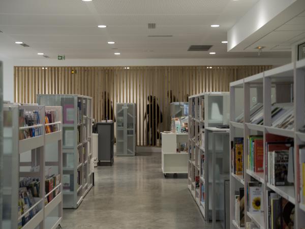 vue de l'espace lecture de la bibliothèque