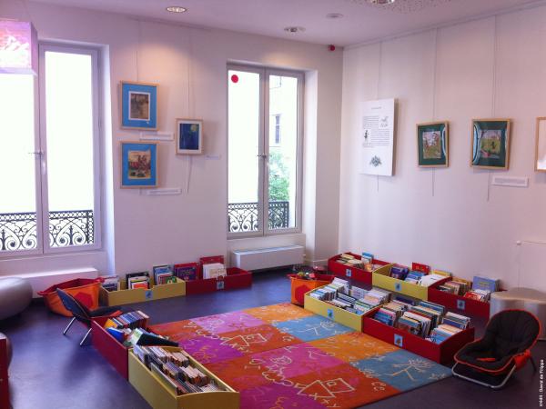 vue de l'espace "tout-petits" de la bibliothèque