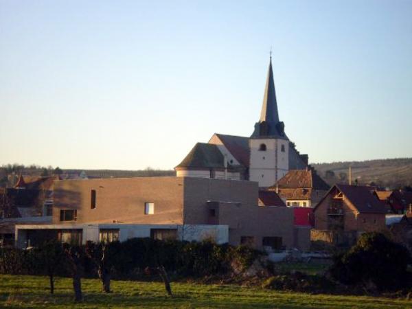 vue extérieure de l'ensemble de la médiathèque
