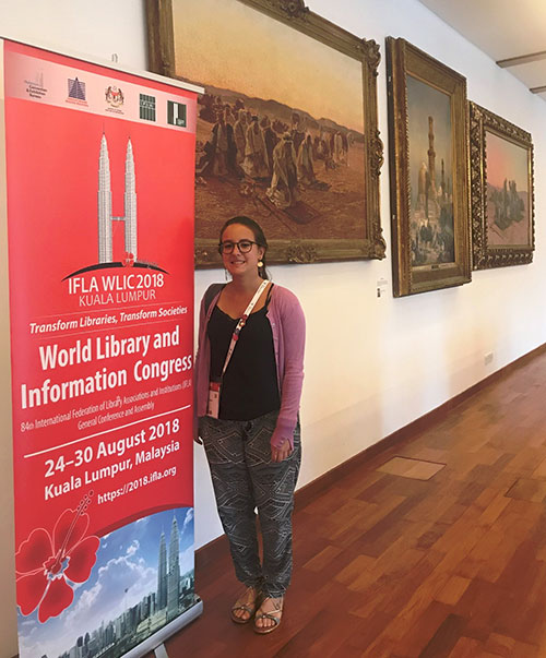 Camille Delaune au congrès de l'IFLA